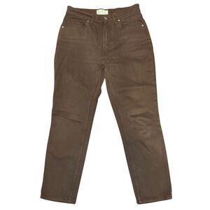 Everlane The Original Cheeky Jean Organic Cotton Brown Crop Size 27